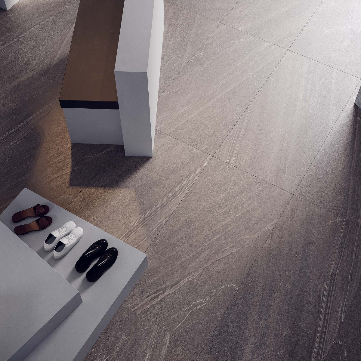 Изображение товара Керамогранит Estima Gabbro GB02 60x120 см 1.44 м² неполированный цвет серый, цена за упаковку