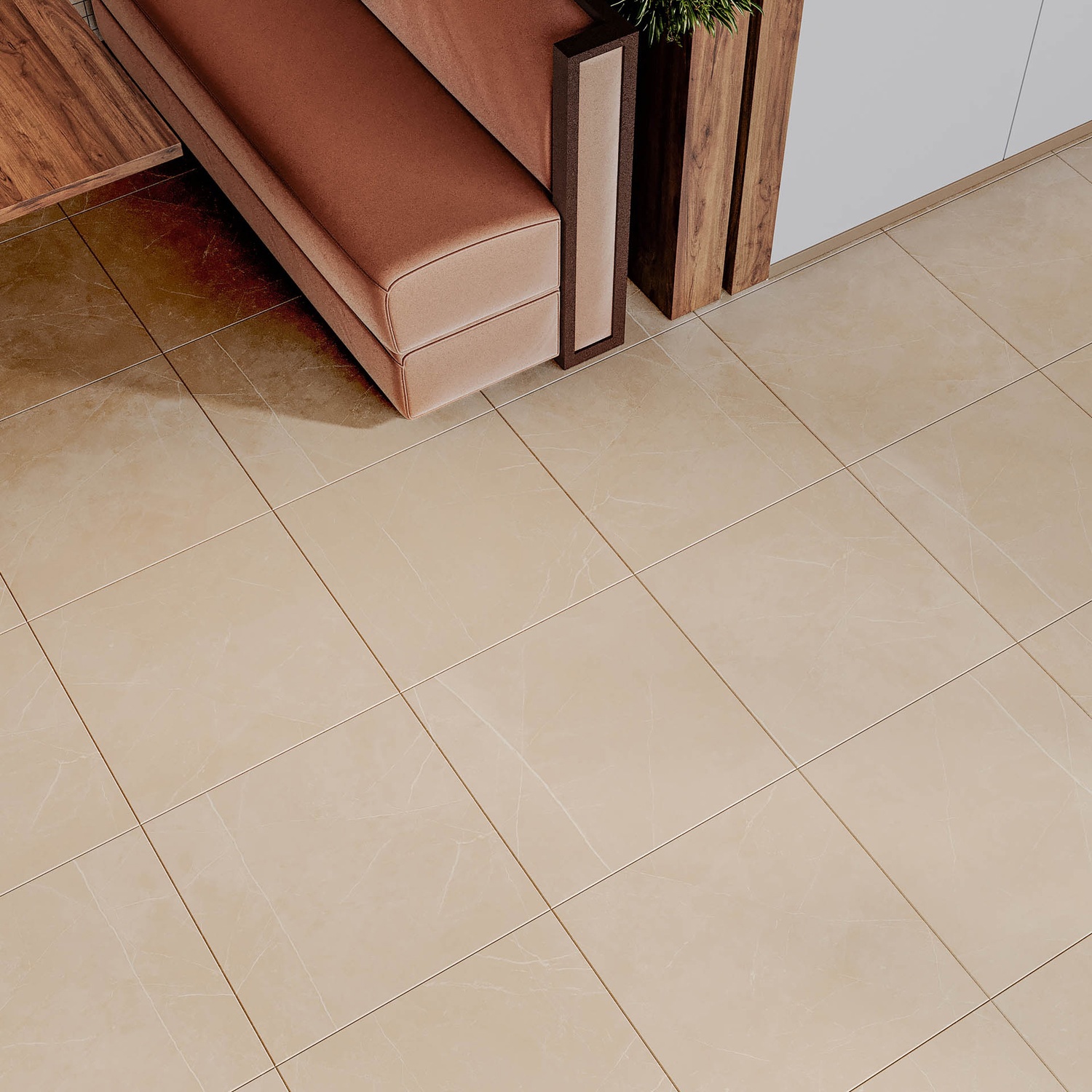 Изображение товара Керамогранит Estima Nolana NL01 60x60 см, бежевый, мраморный эффект, морозостойкий