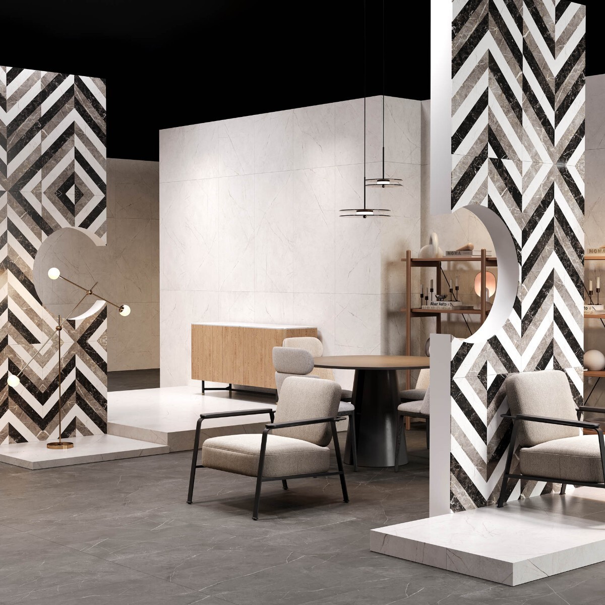 Изображение товара Керамогранит Estima Nolana NL03 60x60 см, серый, высокая износостойкость