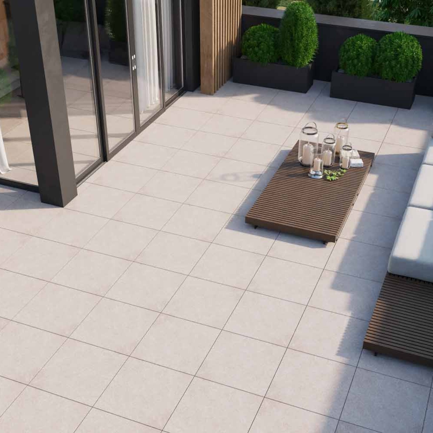 Изображение товара Керамогранит Onlygres Cement COG201 60x60см 0.72 м² утолщенный, ректифицированный, цвет серый