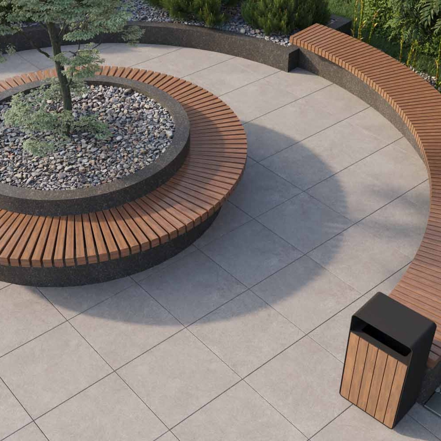 Изображение товара Керамогранит Onlygres Cement 60x60 см серый, морозостойкий, противоскользящий