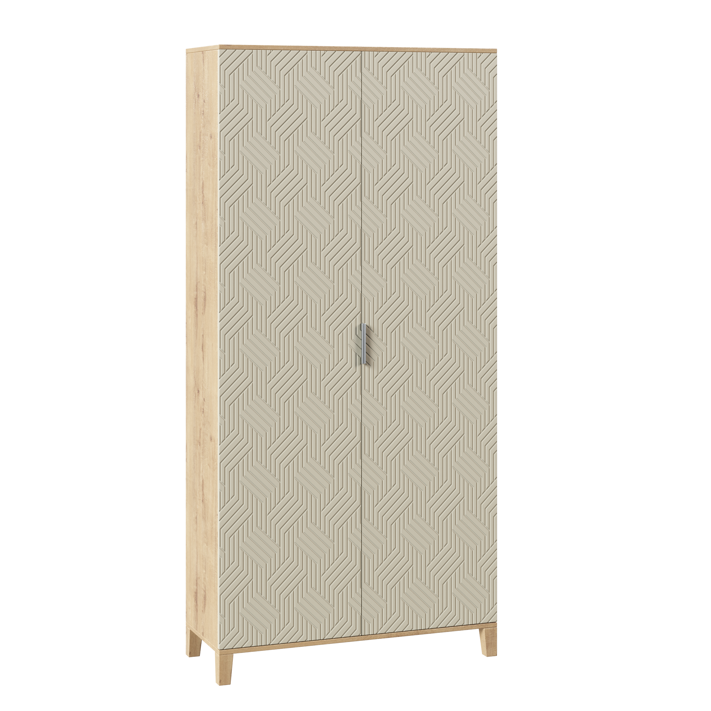 Изображение товара Распашной шкаф Марвин 100x210 см ЛДСП сантьяго стиль скандинавский