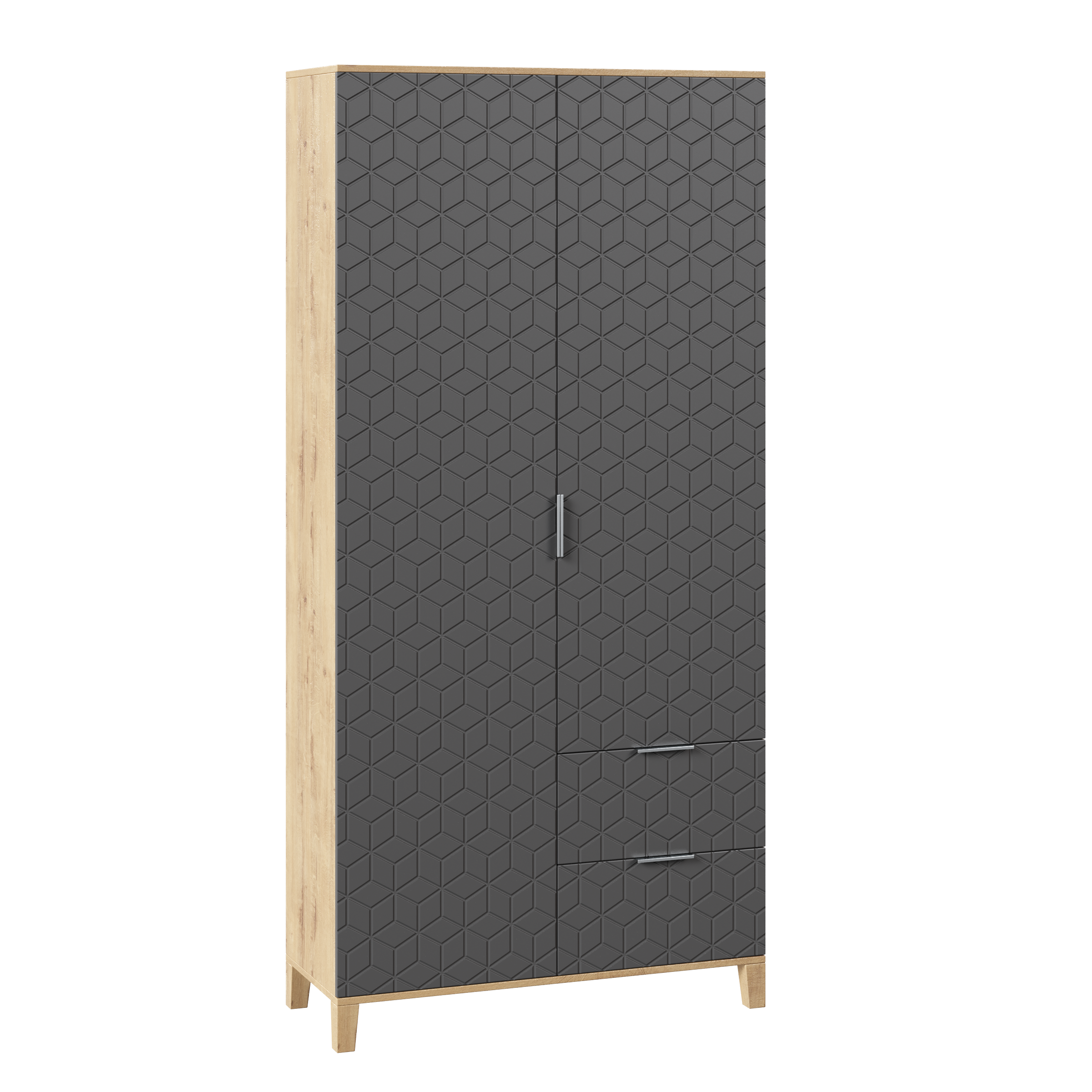 Изображение товара Шкаф распашной Диван не мебель Марвин 101x210 см графит