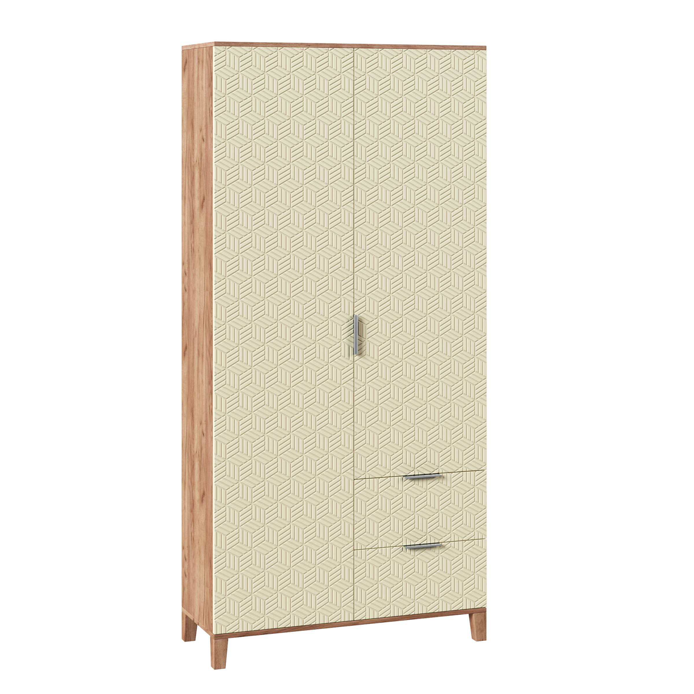 Изображение товара Шкаф распашной Марвин 101x210x40 см в цвете тирамису