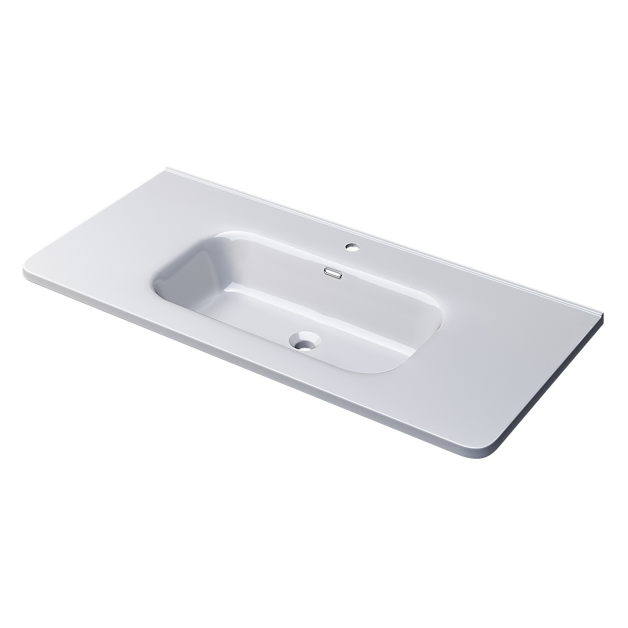 Изображение товара Раковина Uperwood monica RMonica100wg 100см цвет белый глянец