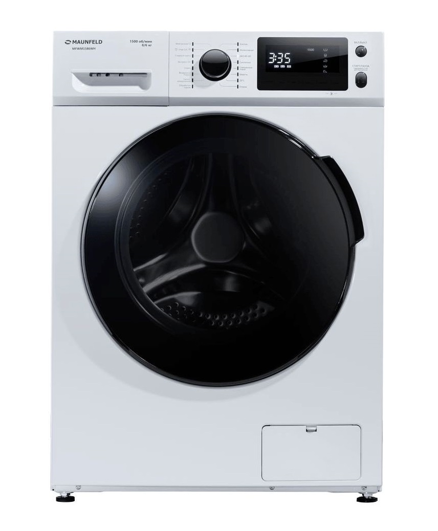 Изображение товара Стиральная машина Maunfeld Mfwm1586wh 59.5x85x0 см 8 кг цвет белый