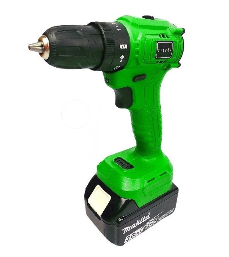 Изображение товара Аккумуляторная дрель-шуруповерт Zitrek Greenpower 20 Pro 42 Н·м 2x4 Ач