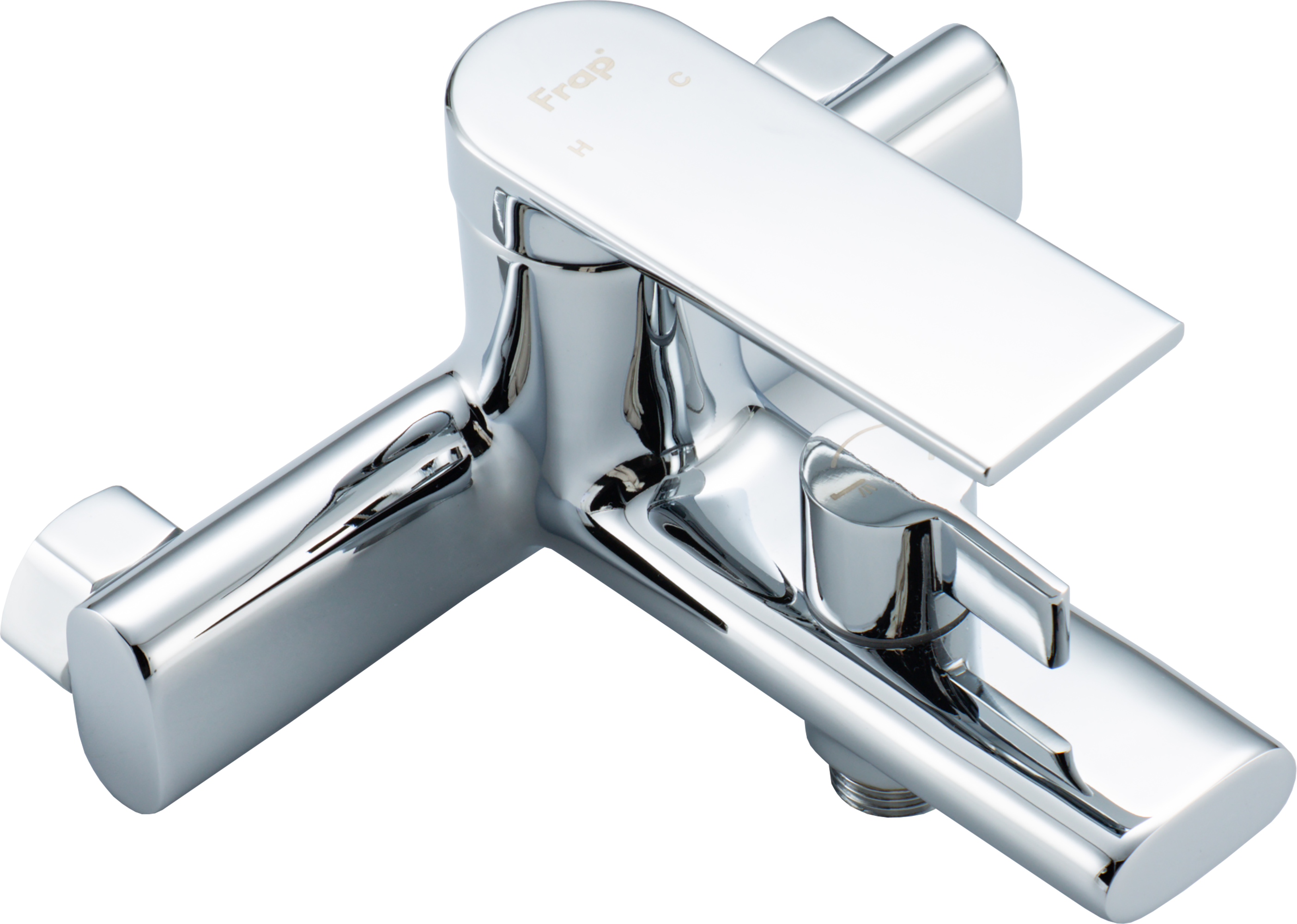 Изображение товара Смеситель для ванны ARNE хром однорычажный с лейкой и шлангом