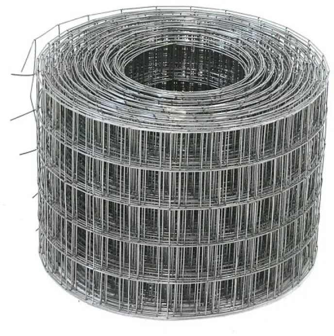 Сетка сварная стальная 50x50x2.2 мм 0.35x15 м