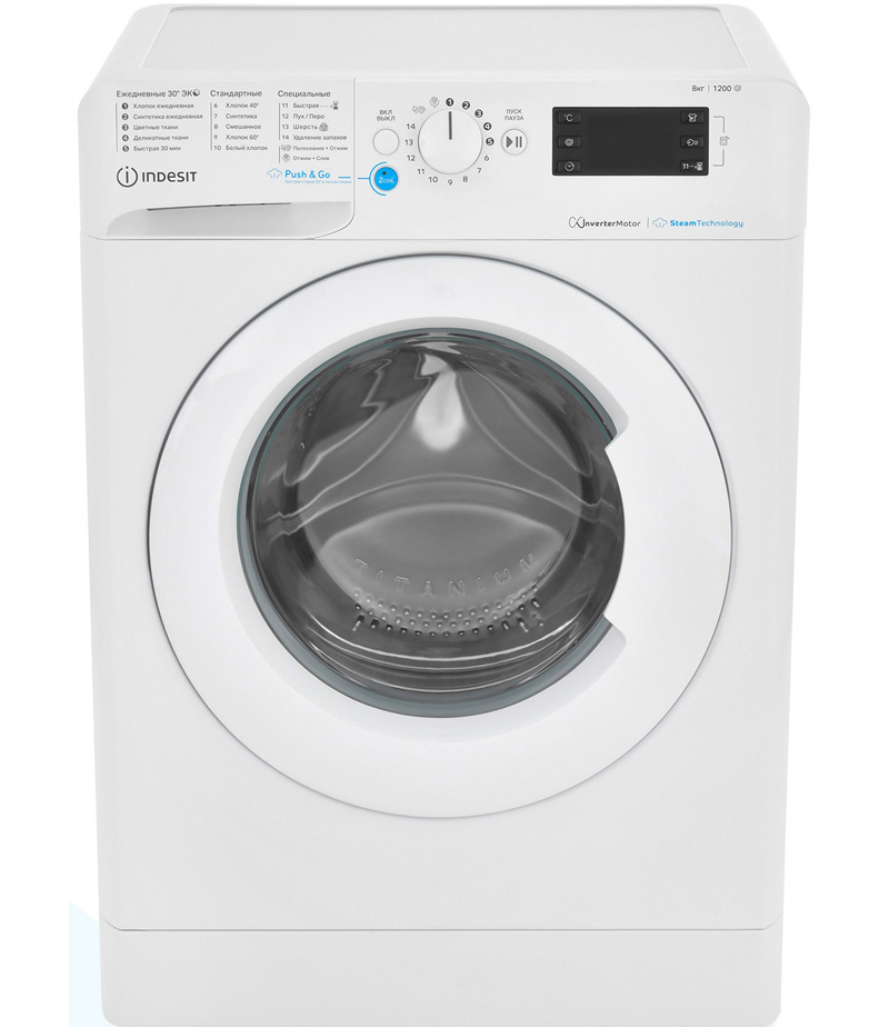 Изображение товара Стиральная машина Indesit BWSE 81293X WWV RU 8 кг 1200 об/мин белая