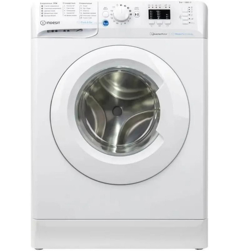 Изображение товара Стиральная машина Indesit BWSA 5109 WWV 5 кг фронтальная белая Россия