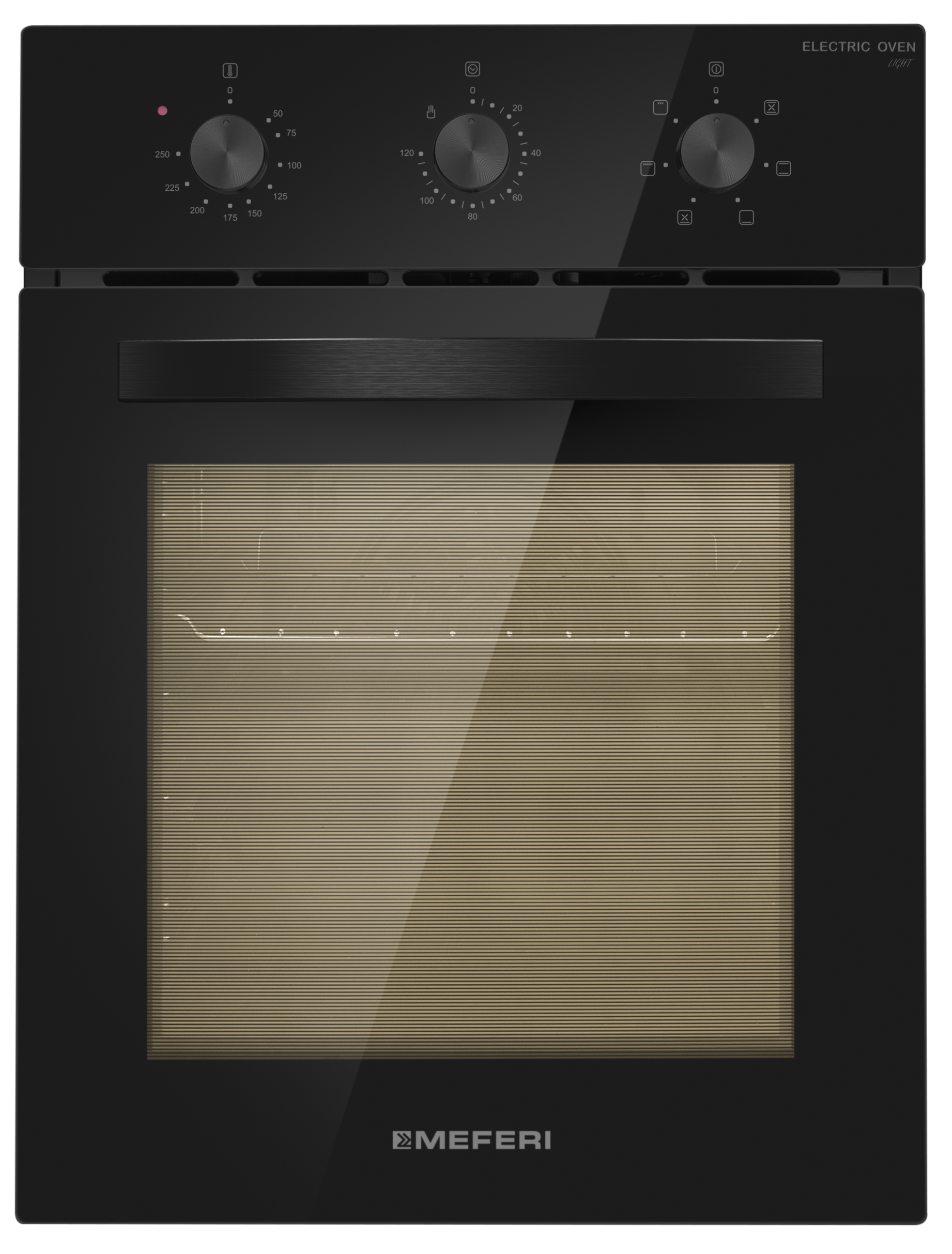 Изображение товара Электрический духовой шкаф Meferi MEO456BK LIGHT 45x60x56 см цвет черный