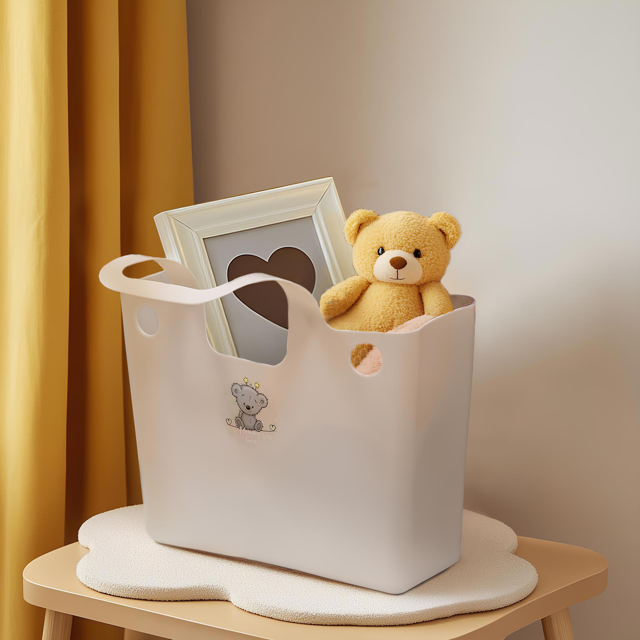 Изображение товара Корзина Berossi Mommy Love 11.06x34.36x28 см пластик белая Белоруссия