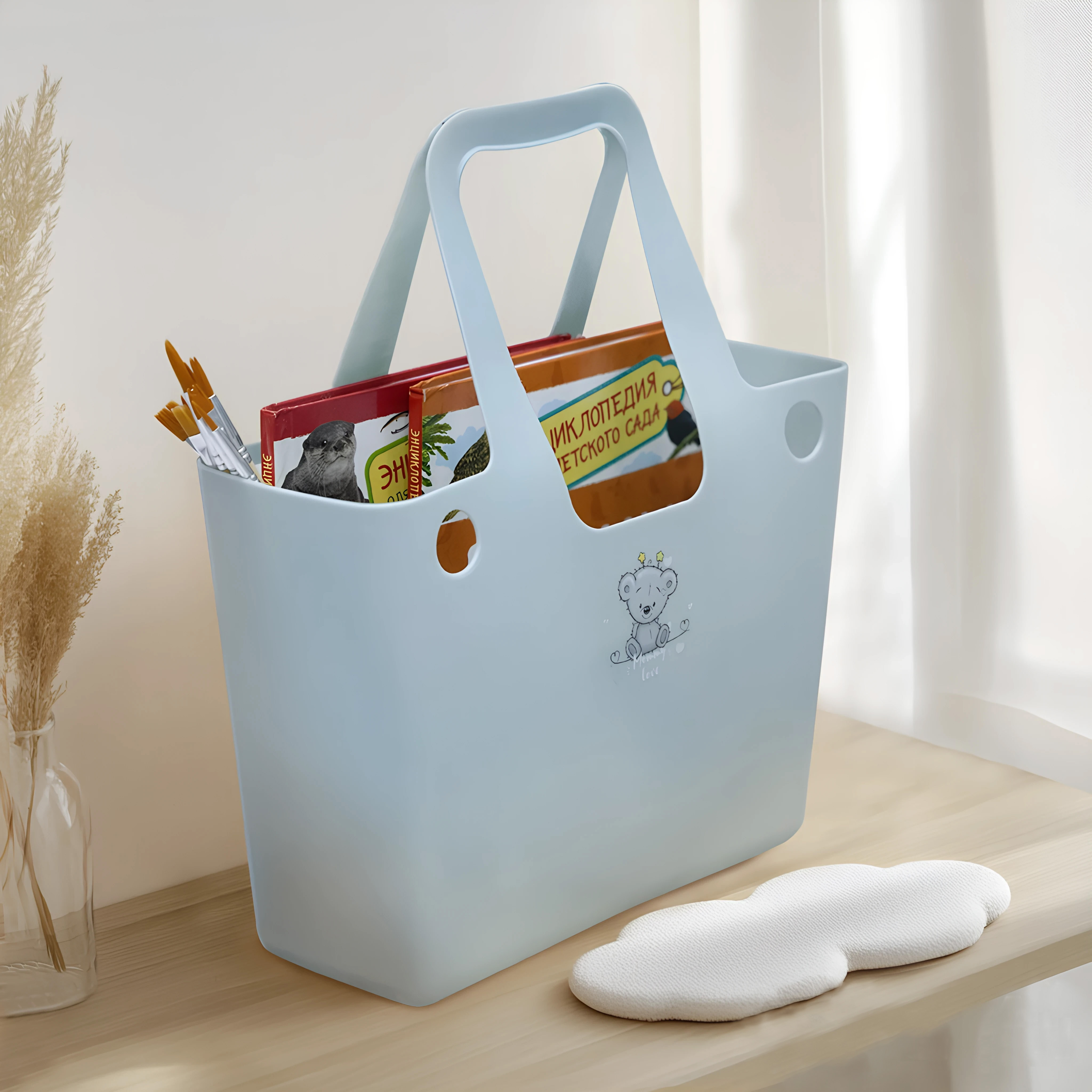 Изображение товара Корзина Berossi Mommy Love 11.06x34.36x28 см пластиковая серая