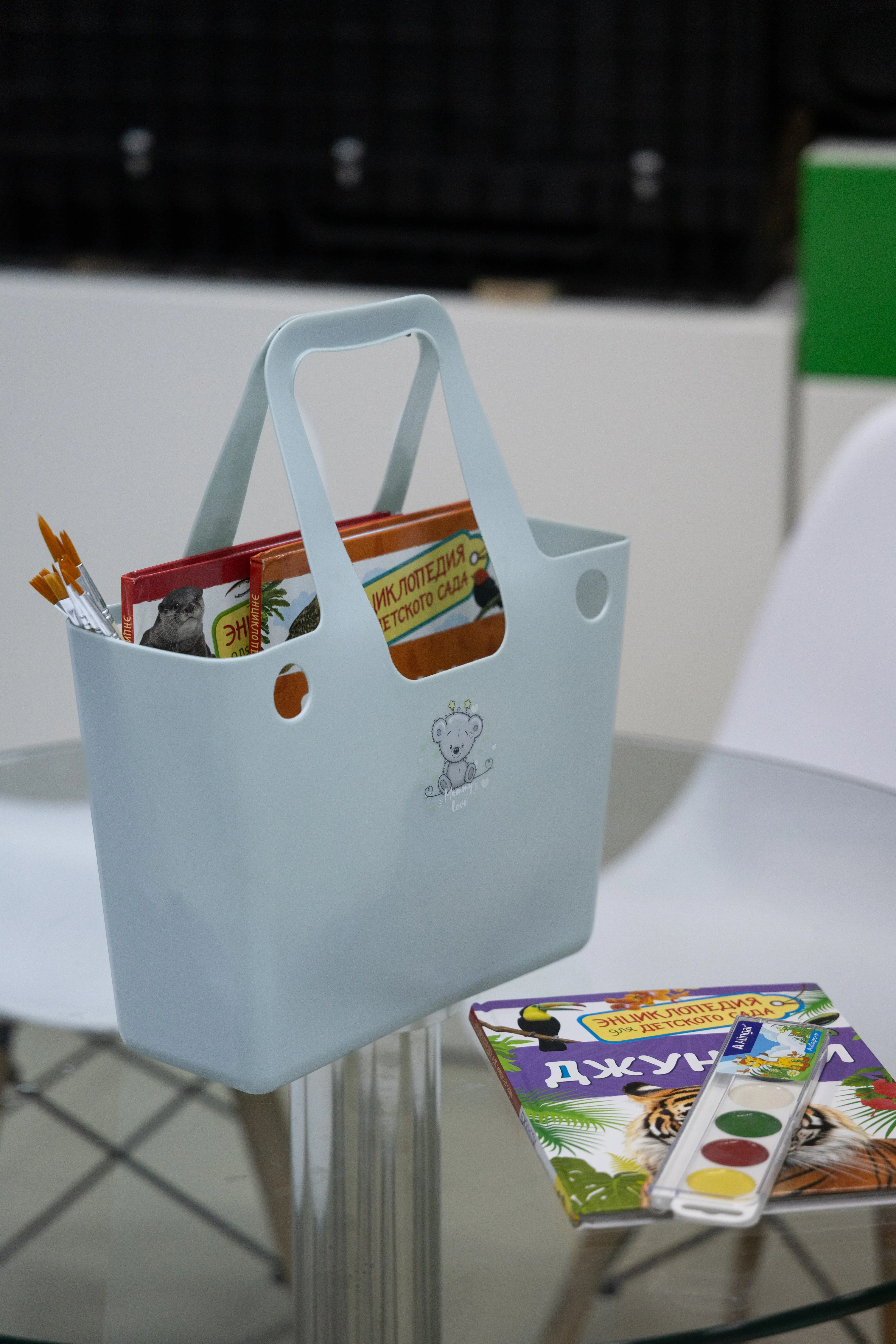 Корзина Berossi Mommy Love 11.06x34.36x28.0 см пластик серая мистерия - 11