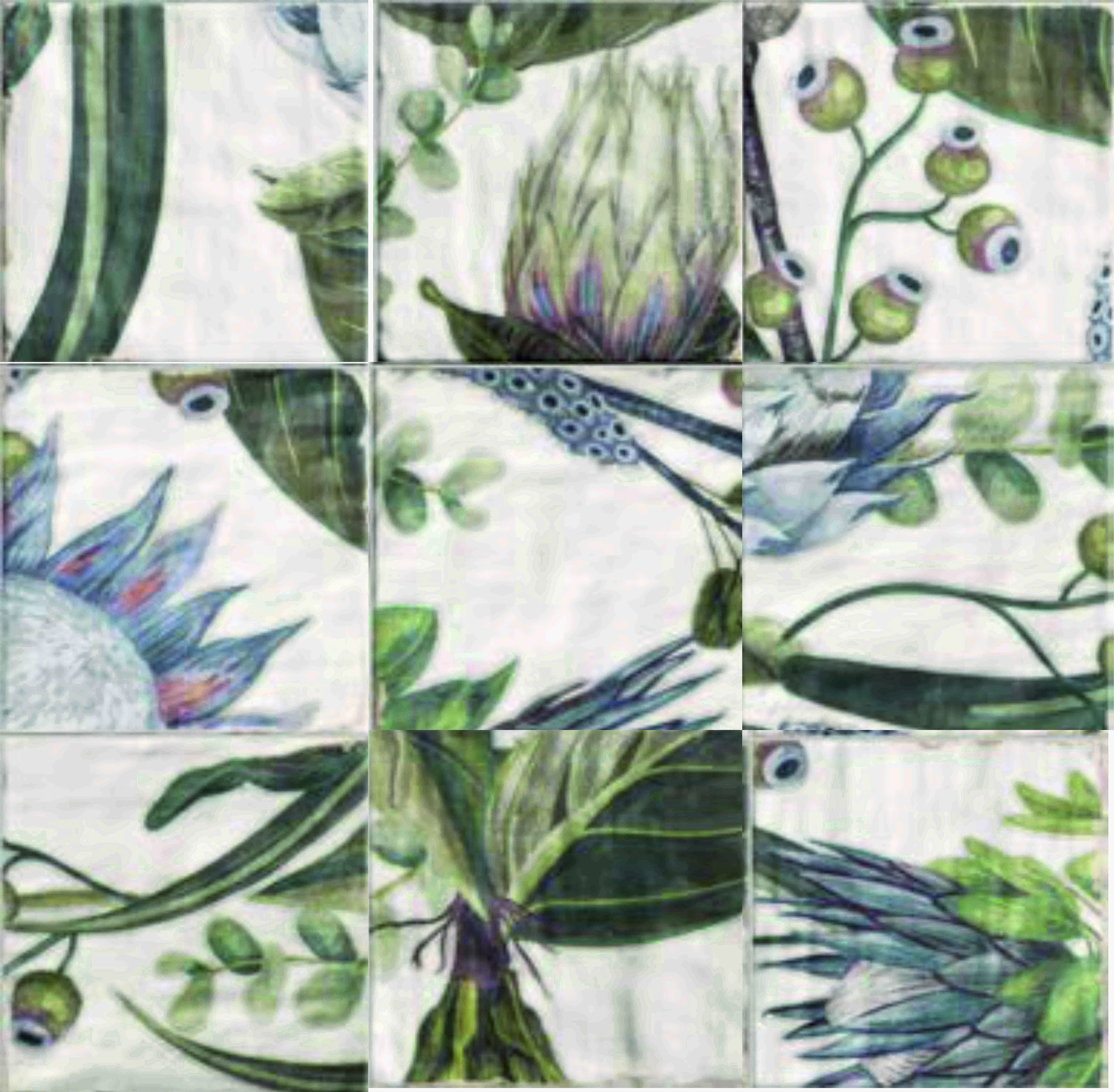 Изображение товара Керамическая плитка Mainzu Livorno Decor Protea 20x20 см разноцветная