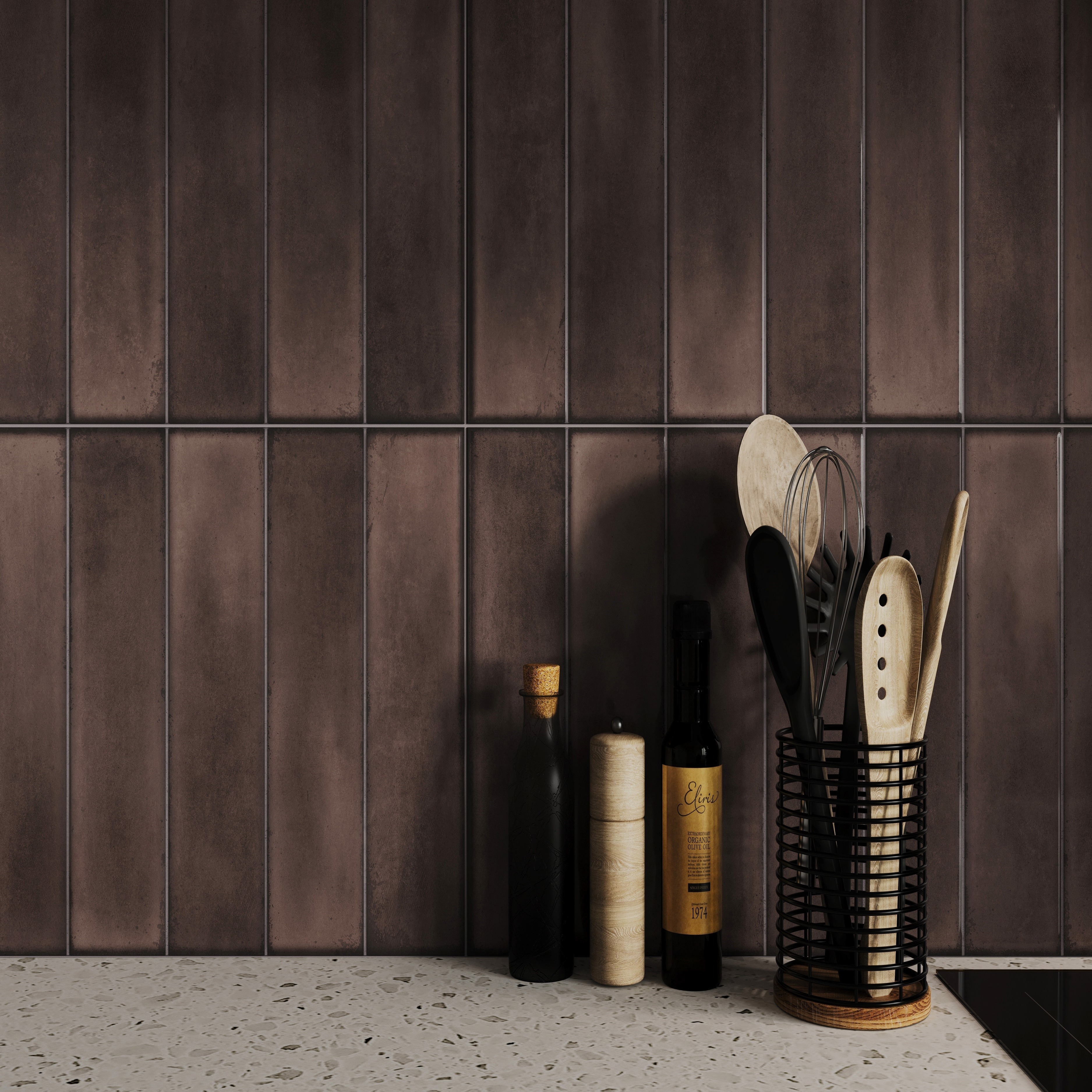 Изображение товара Плитка настенная Cersanit Cascada 29.8x59.8 см коричневая глянцевая