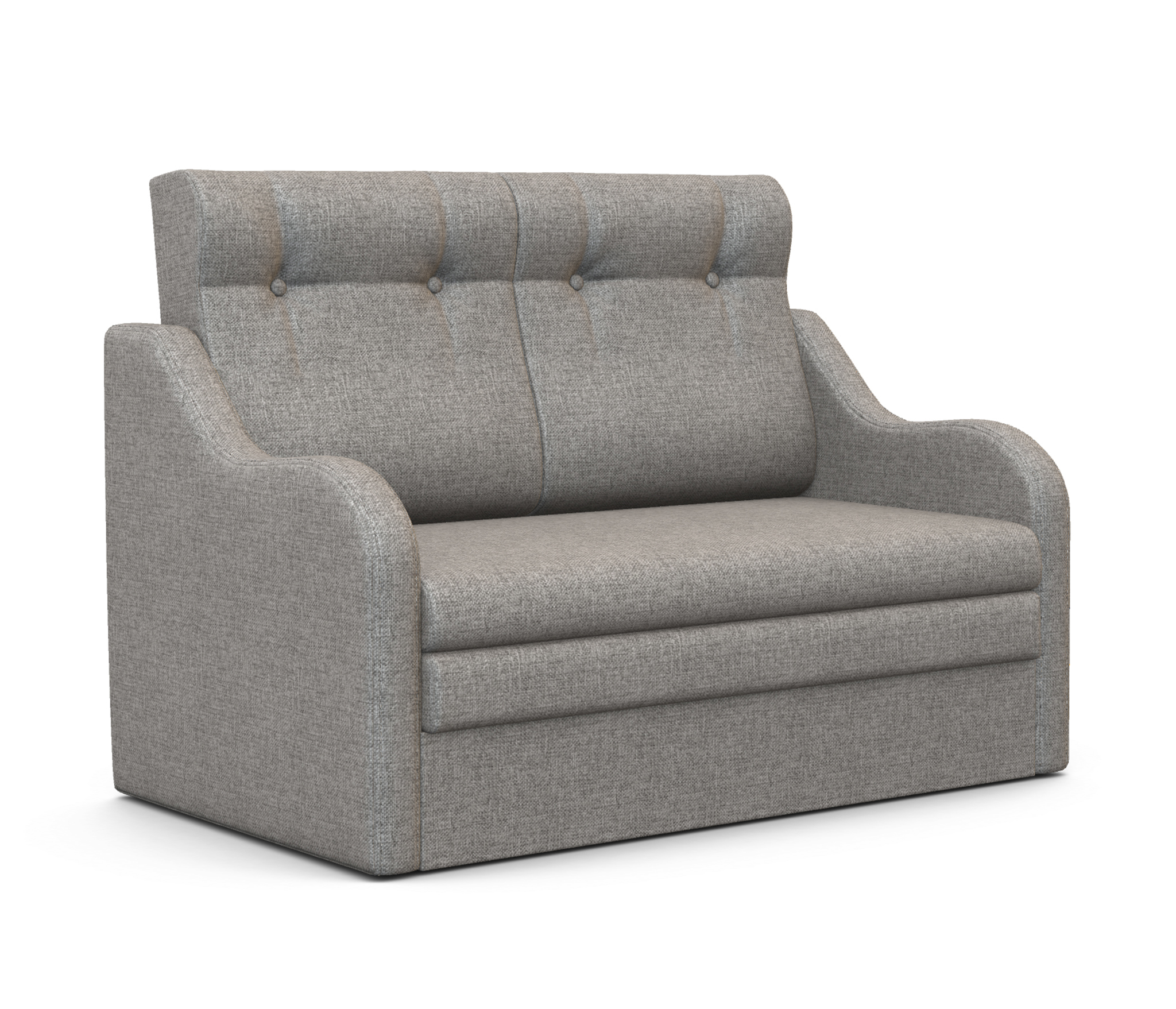 Изображение товара Диван раскладной Шарм-дизайн Классика 2В 140x101x83 см светло-серый рогожка