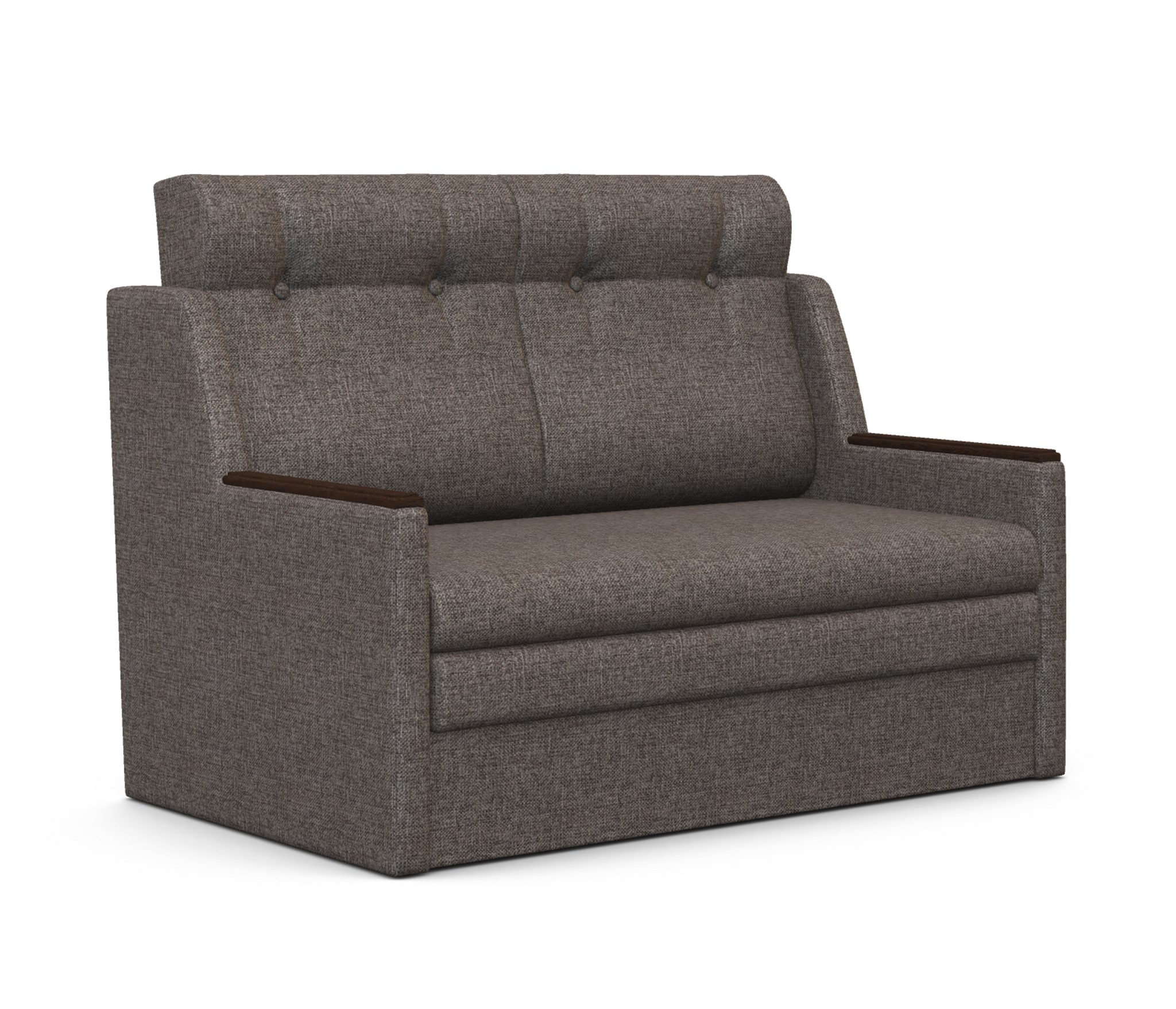 Изображение товара Диван раскладной Шарм-дизайн Классика 2В коричневый 137x109x84 см