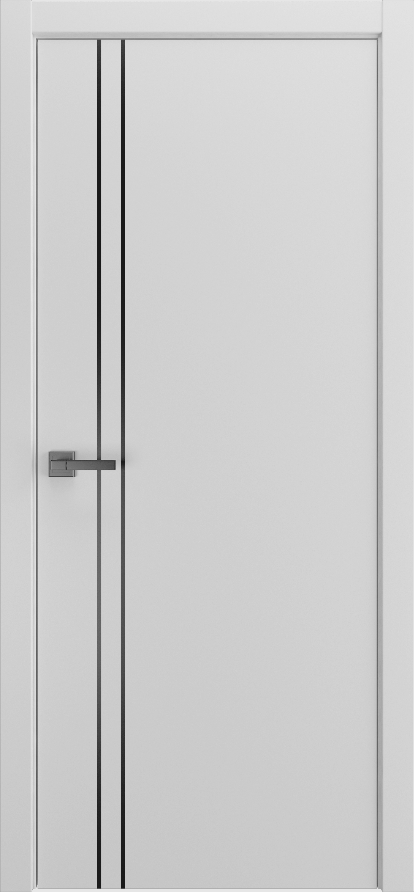 Изображение товара Дверь межкомнатная Frant Merano глухая 60x200см ПВХ цвет эмалит серый без замка и петель в комплекте