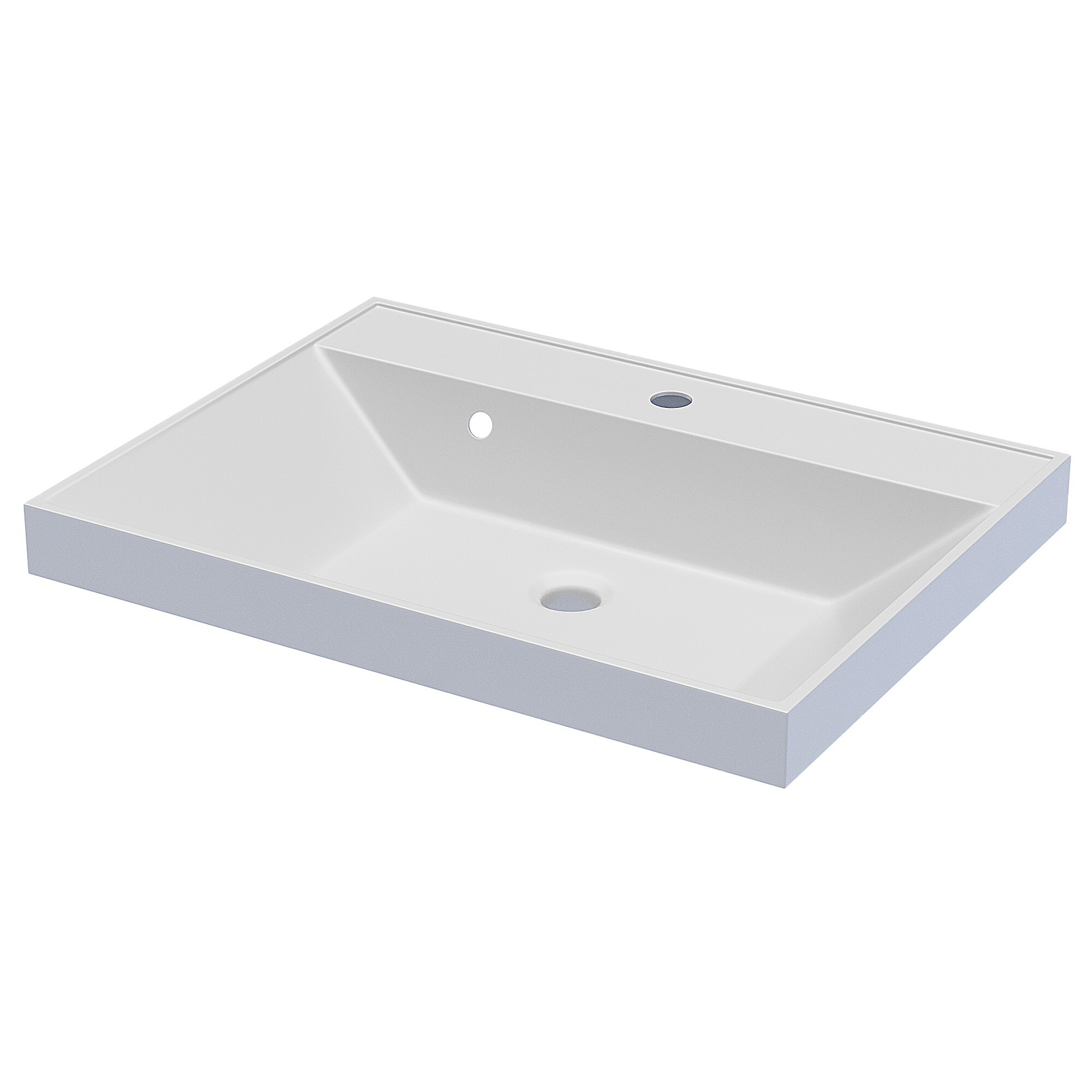 Изображение товара Раковина мебельная Uperwood Classic 60 см белый глянцевый искусственный камень