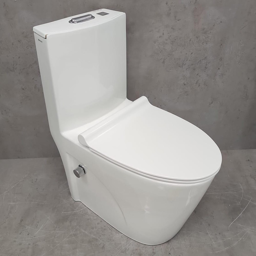 Изображение товара Унитаз-компакт Bloomix Mono CH5075SB/UF2 безободковый с функцией биде