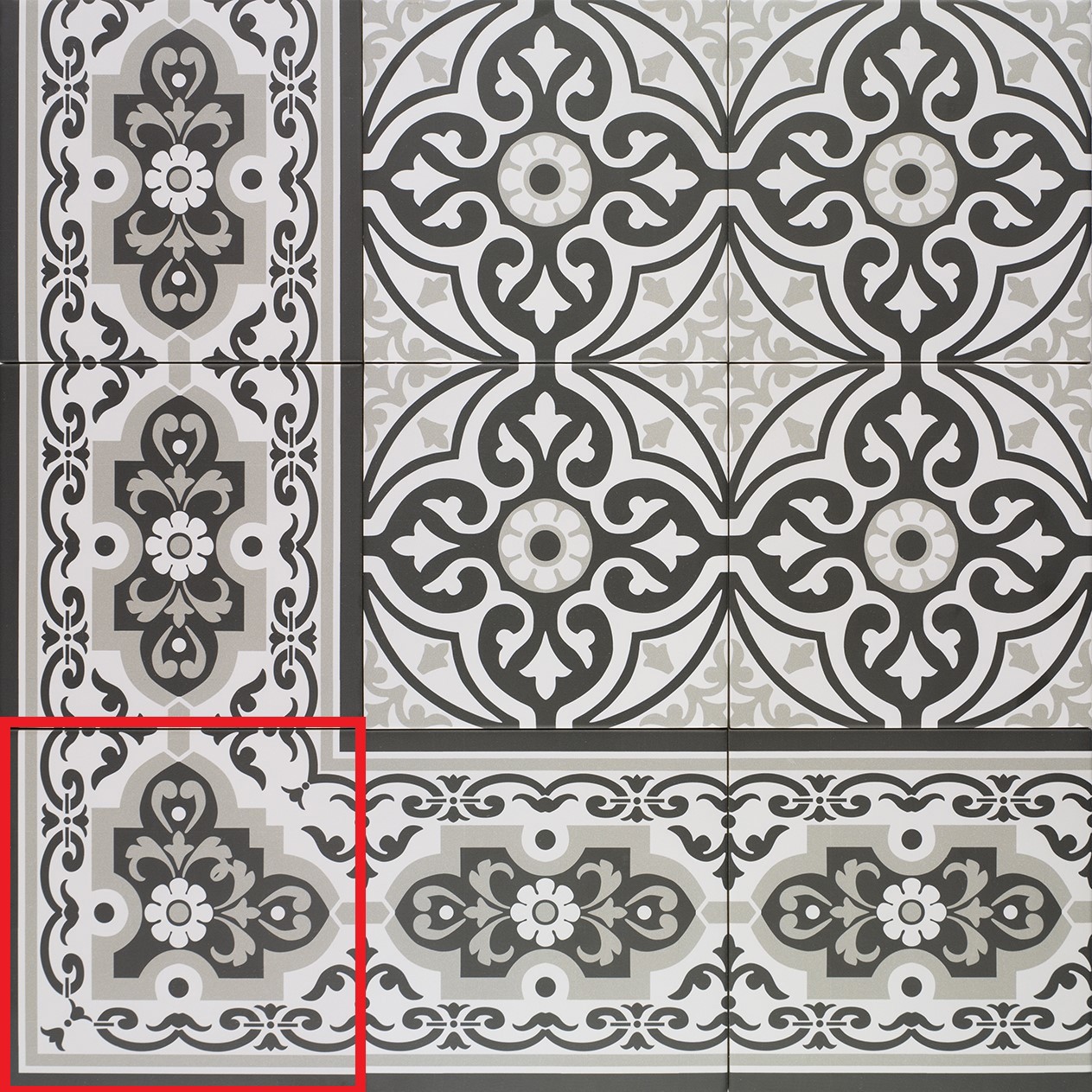 Изображение товара Керамогранит Mainzu Normandy ÁNGULO NORMANDY BLACK 21x22.5см цвет разноцветный