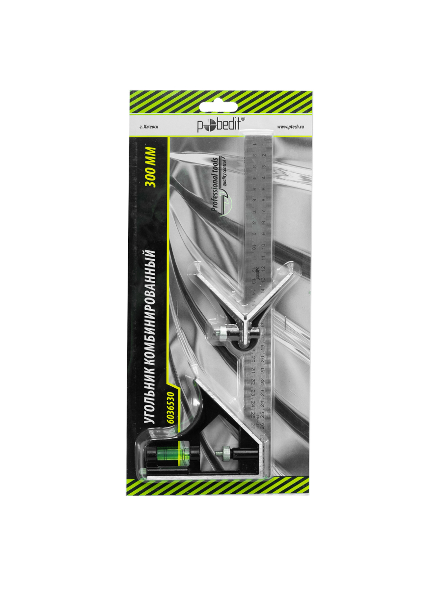 Изображение товара Комбинированный металлический угольник Pobedit 300 мм для точных работ и контроля