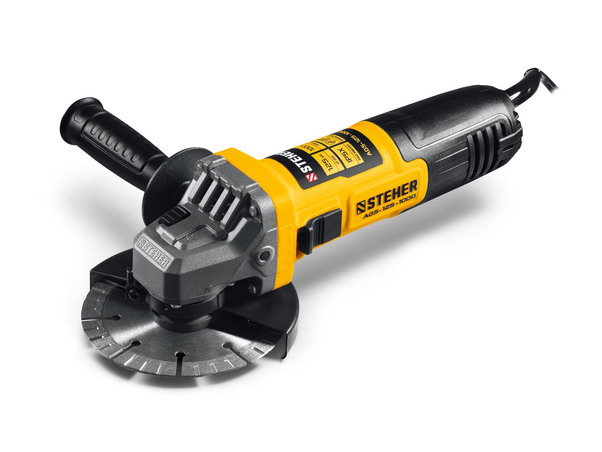 Изображение товара УШМ Steher AGS-125-1000 1000 Вт, 125 мм