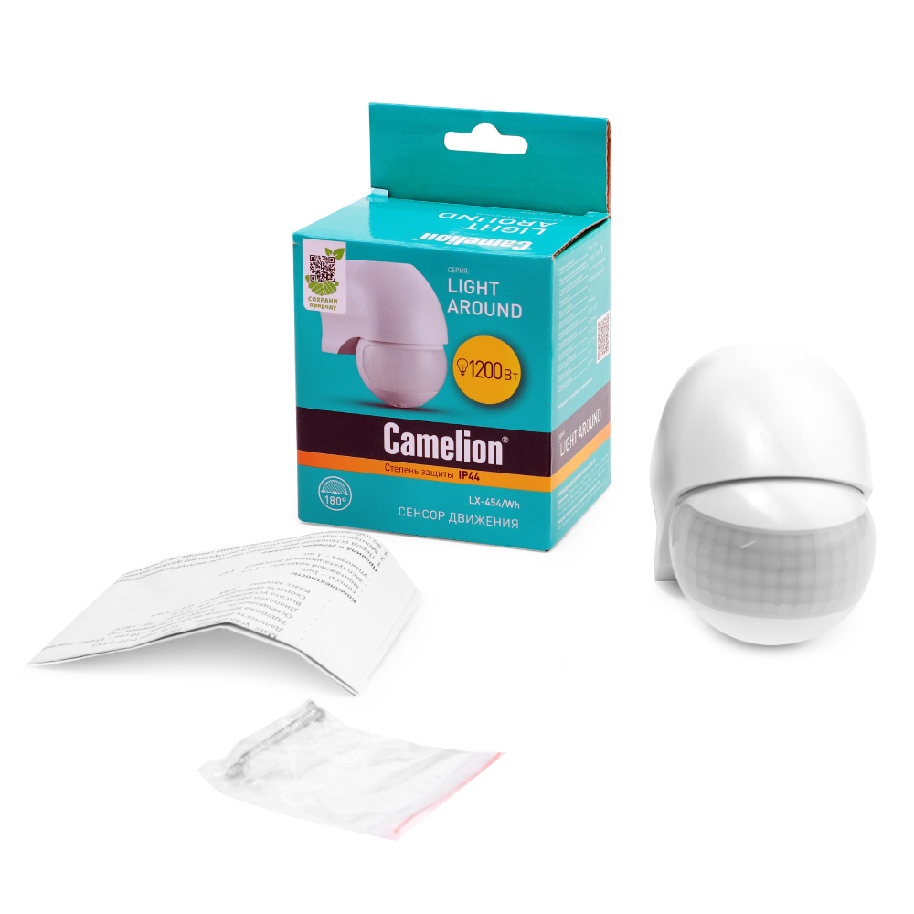 Изображение товара Электронный сенсор включения освещения Camelion LX-454/Wh, белый
