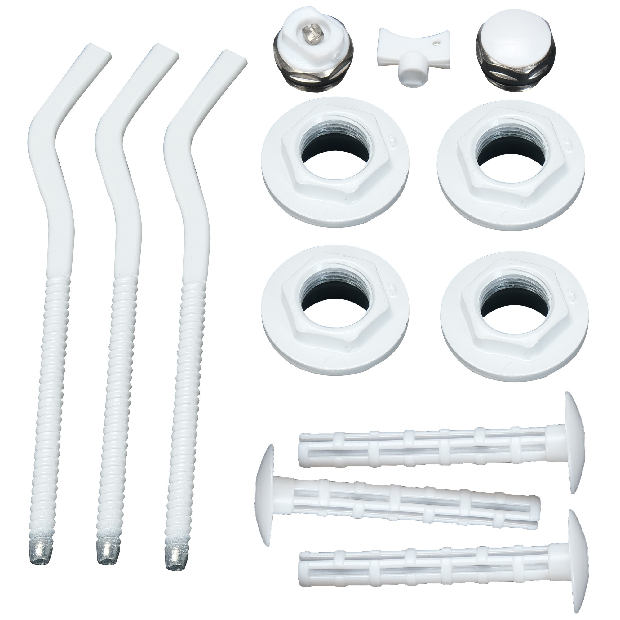 Изображение товара Монтажный комплект для радиатора Monlan 1/2 дюйма сталь 3 кронштейна Китай