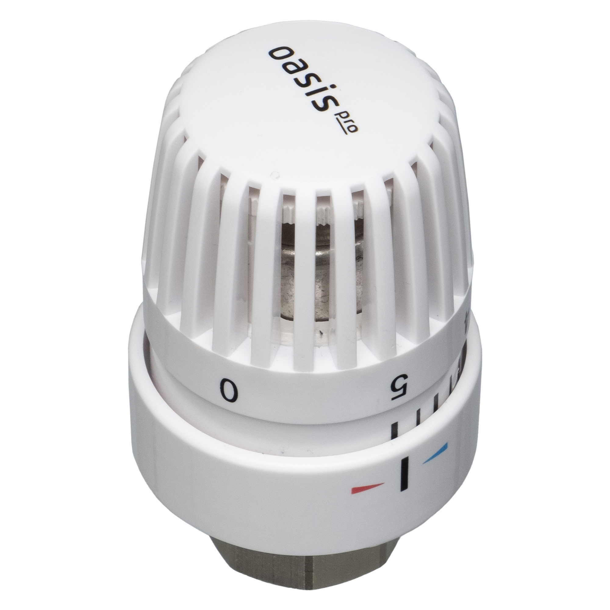 Изображение товара Термостатическая головка Oasis Pro T201 M30x1.5 белая для радиатора