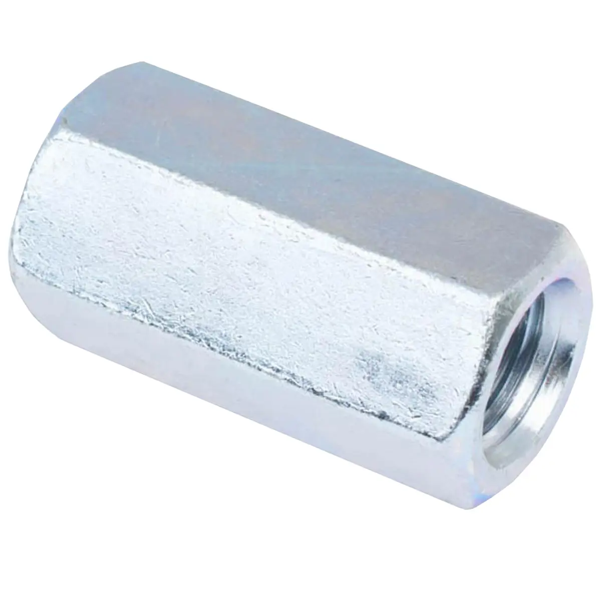 Гайка переходная  удлиненная шестигранная М5 DIN 6334 сталь оцинкованная 16 шт.