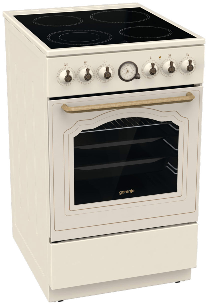 Изображение товара Электрическая плита с духовкой Gorenje 543842 50x85x59.4 см цвет бежевый