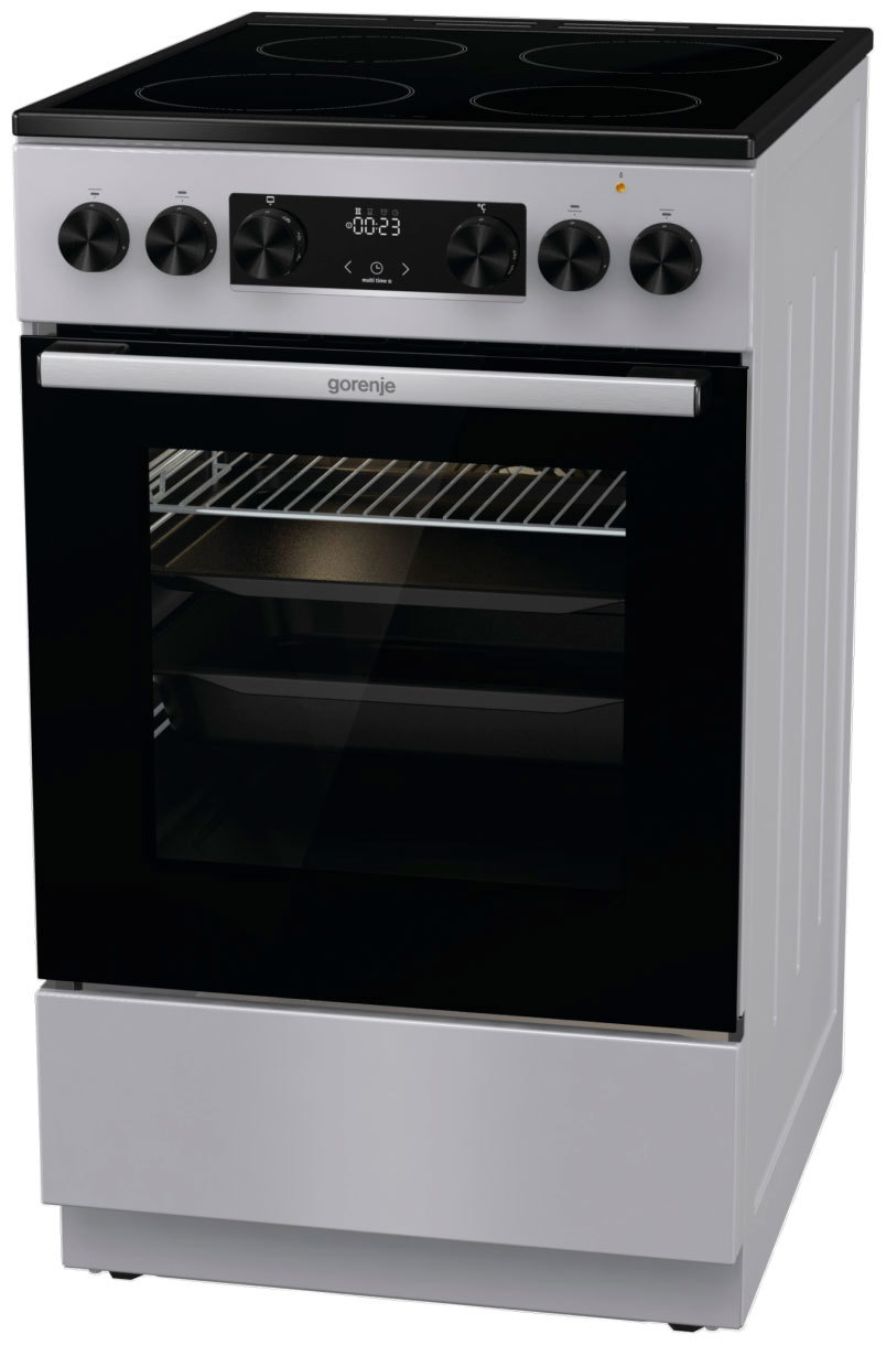 Изображение товара Электрическая плита с духовкой Gorenje GEC5C41SG 50x85x59.4 см серебристая