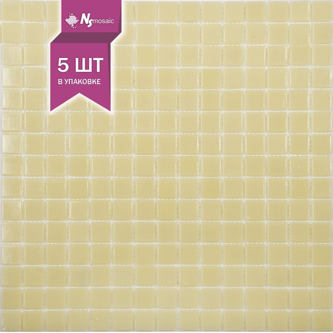 Изображение товара Декоративная стеклянная мозаика AE06 NS00GS0010 32.7x32.7 мм 5 шт коробка