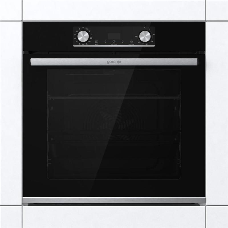 Изображение товара Встраиваемый духовой шкаф Gorenje BO3CO4C01-8 77л черный с функцией пара и паровой очисткой
