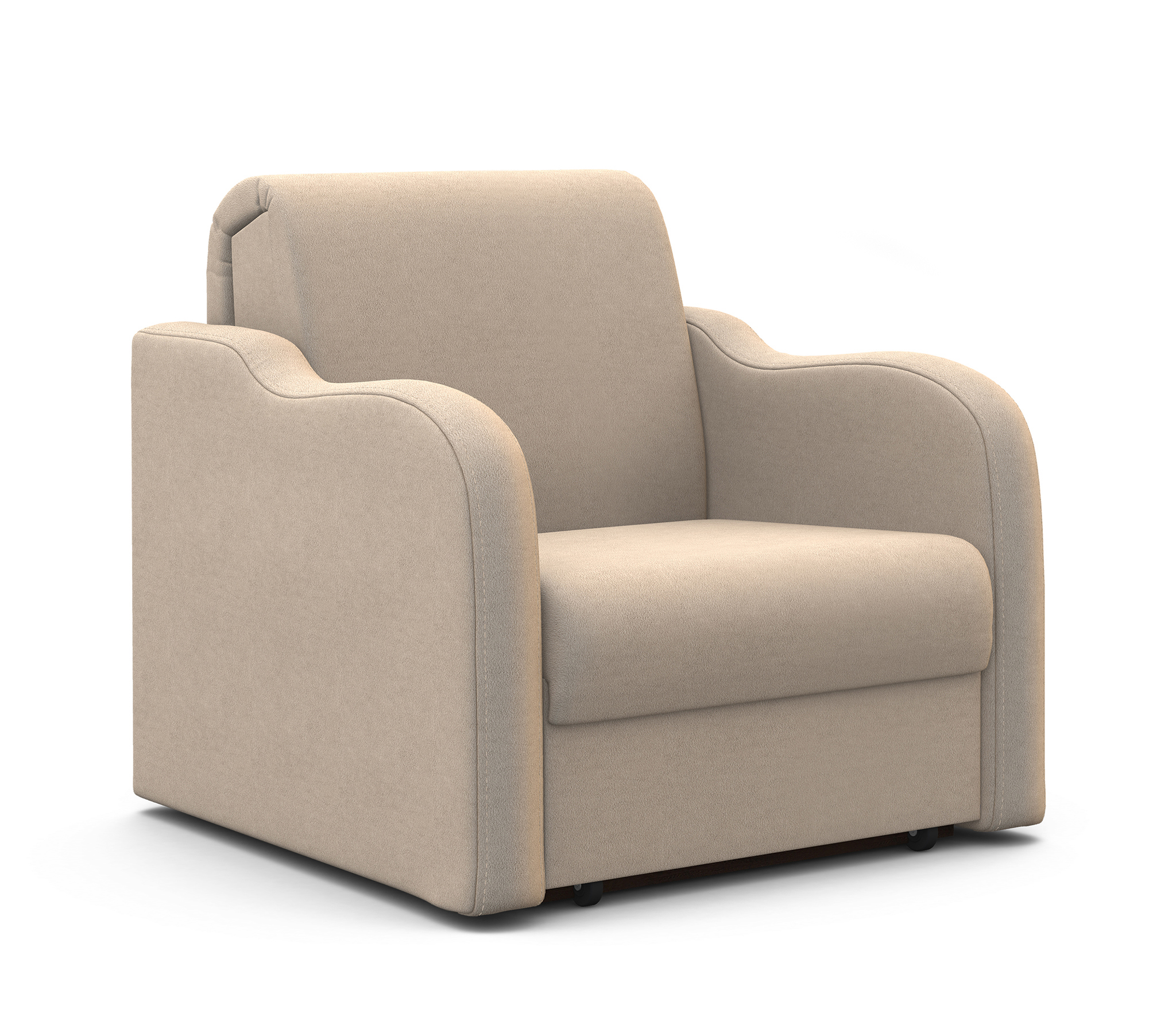 Изображение товара Кресло Шарм-дизайн Коломбо 100x95x110 см велюр цвет бежевый