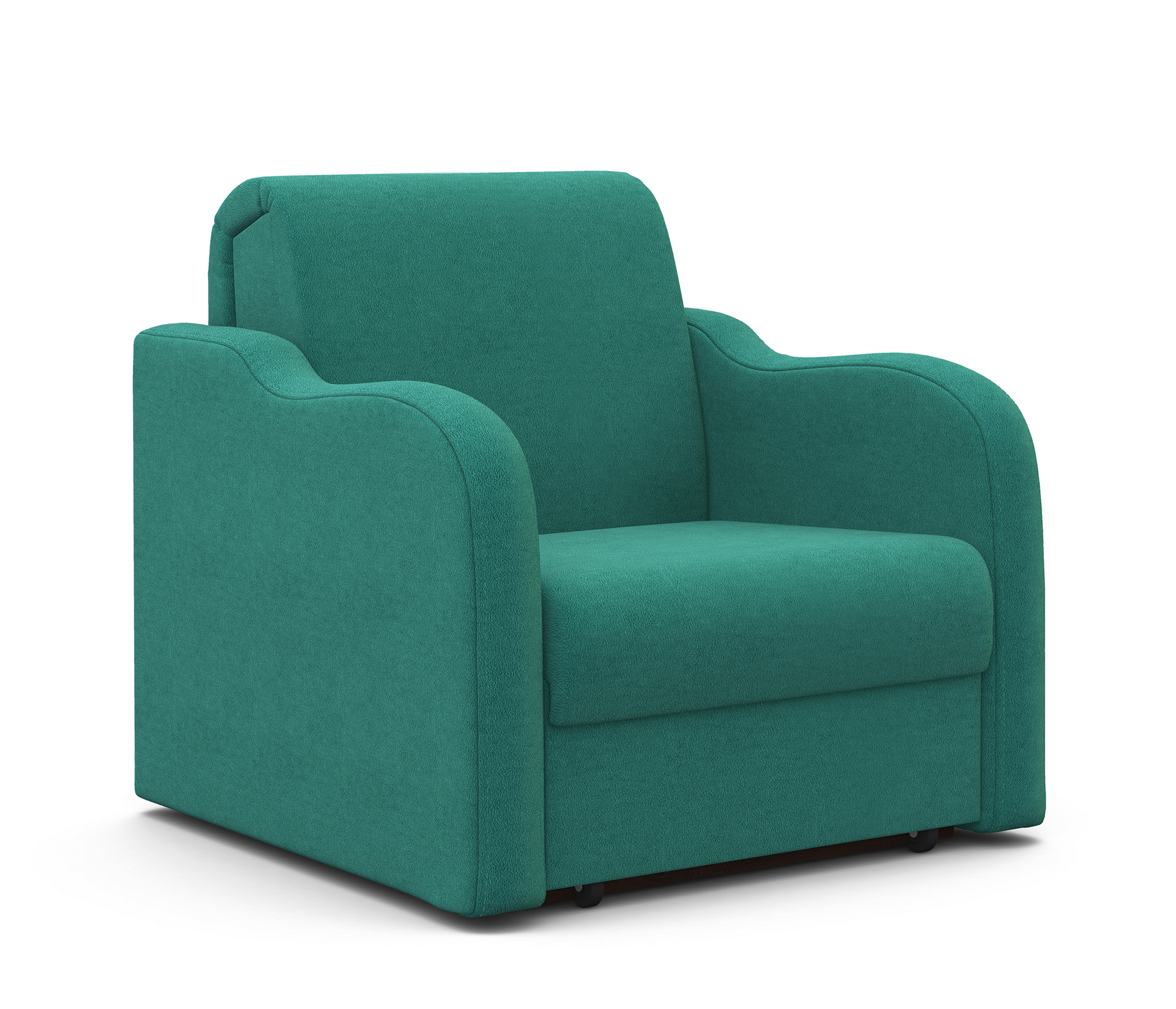 Изображение товара Кресло Шарм-дизайн Коломбо 100x95x110 см велюр цвет бирюзовый