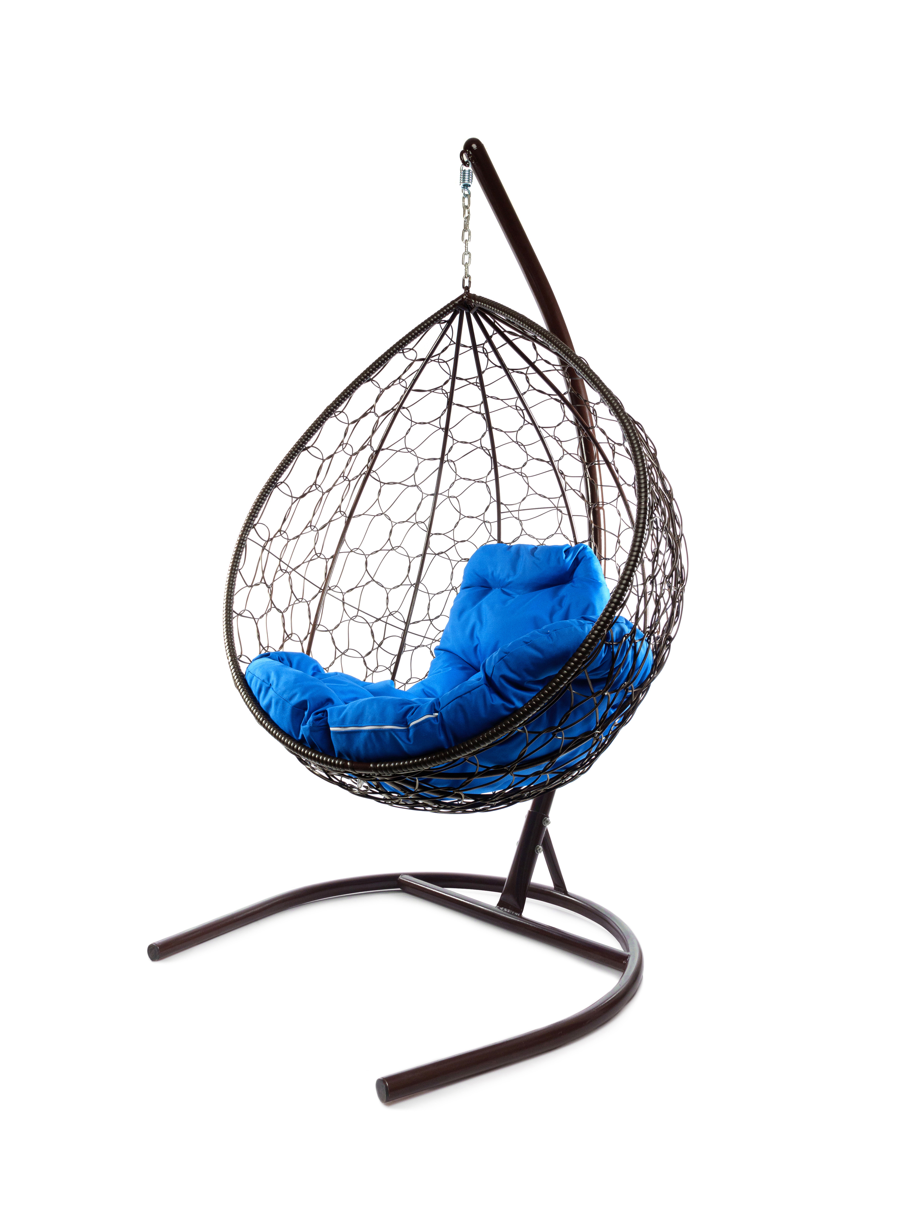 Изображение товара Кресло подвесное Капля из искусственного ротанга до 120 кг сталь Россия