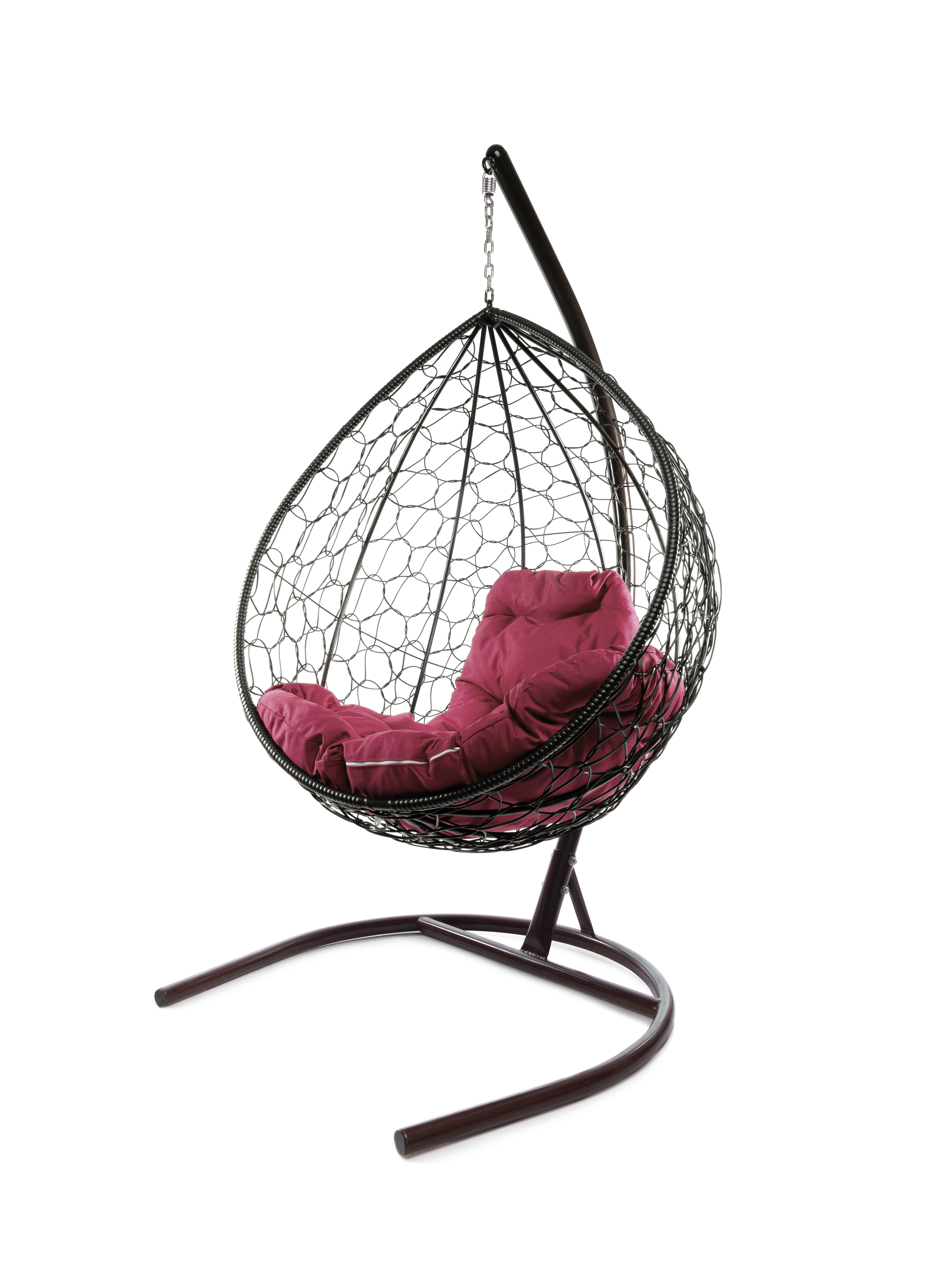 Изображение товара Кресло подвесное М-Group Капля из искусственного ротанга коричневое 1 местное