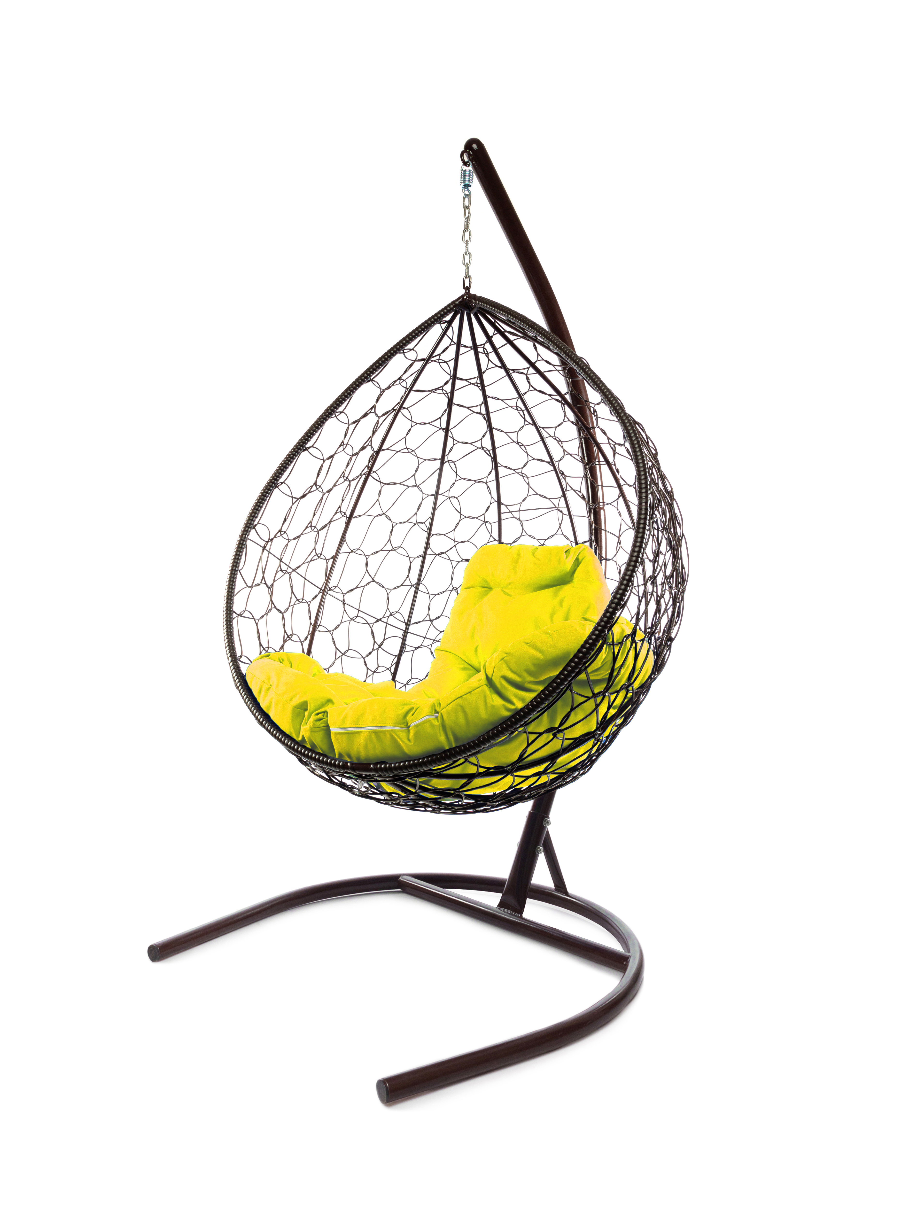 Изображение товара Кресло подвесное Капля M-group 1 местное из искусственного ротанга коричневое