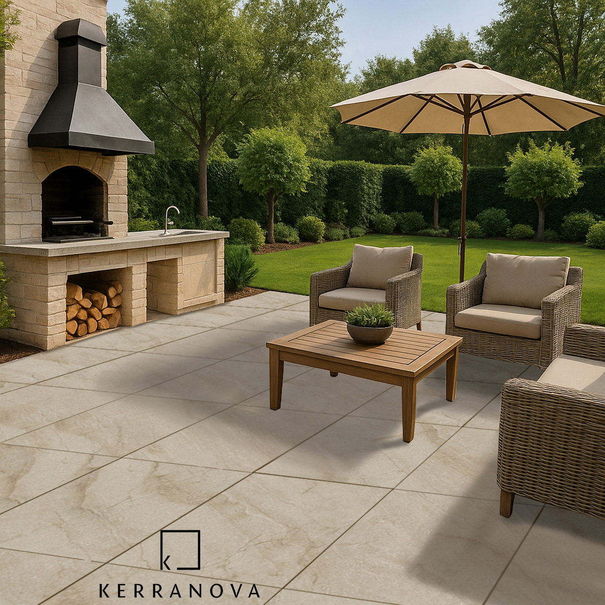 Изображение товара Керамогранит Kerranova Bereg K-2402/MR/600x600 60x60см цвет бежевый