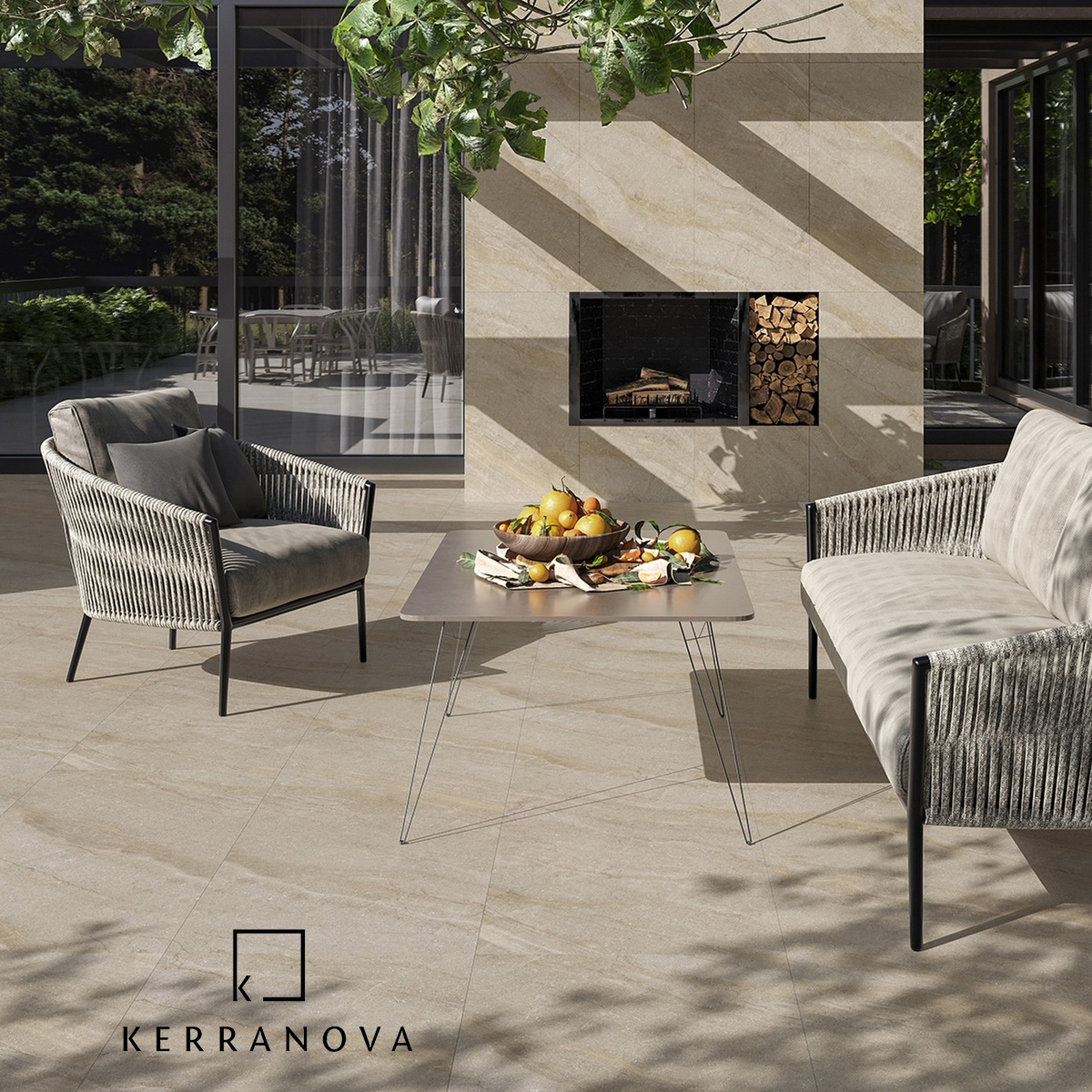 Изображение товара Керамогранит Kerranova Bereg 600x1200 бежевый эффект камень