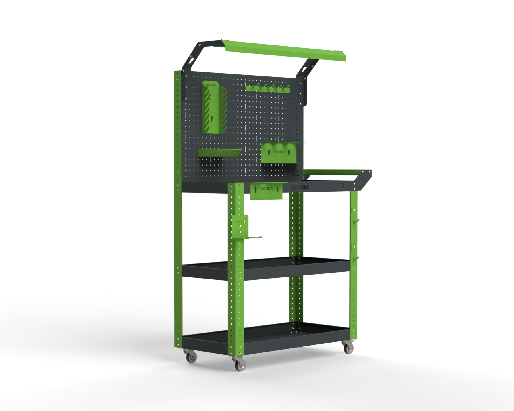 Изображение товара Тележка инструментальная Metalex Тип 5 118487 80x45x80 см с освещением и аксессуарами