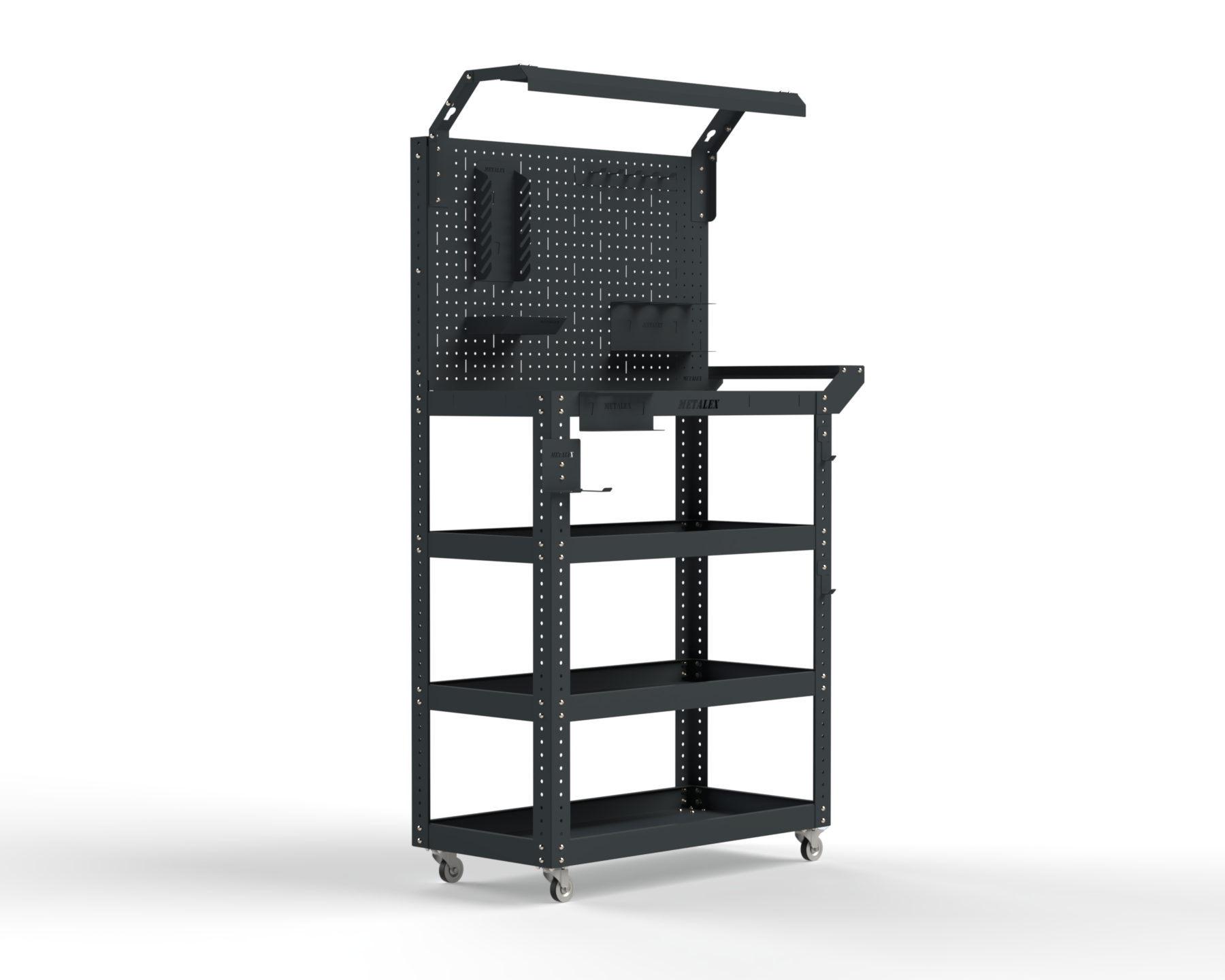 Изображение товара Тележка инструментальная Metalex Тип 5 118552 950x450x700 мм с освещением