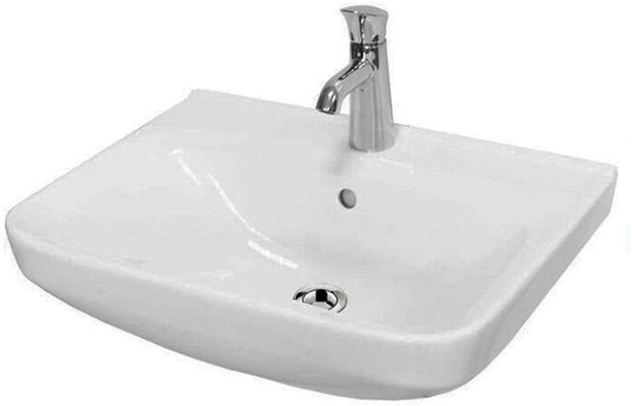 Изображение товара Накладная раковина SANITA Luxe Next 60 см белый фарфор стильная и практичная