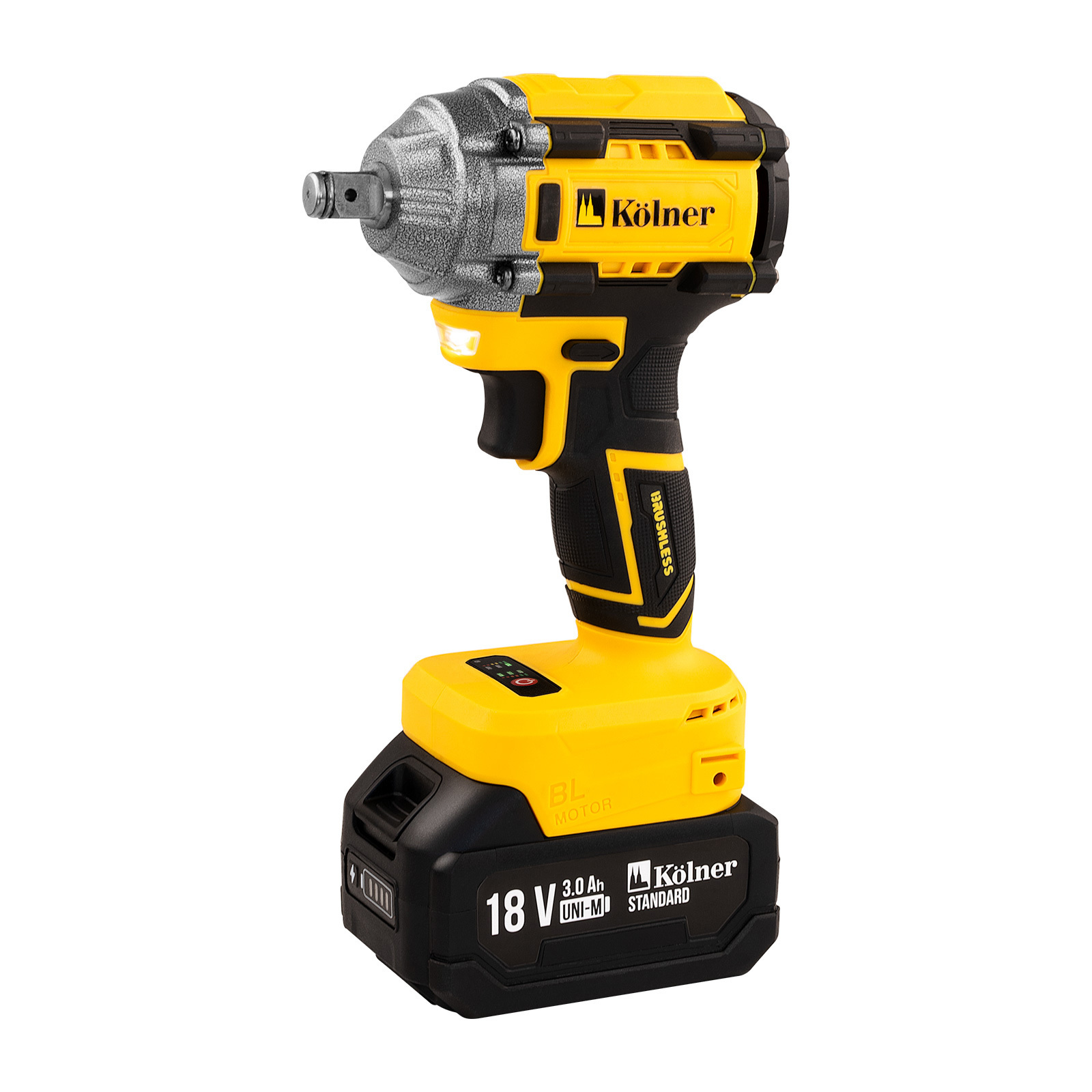 Изображение товара Аккумуляторный ударный гайковерт Kolner KWI 18-280BLV-2K 18 В Li-Ion 280 Нм