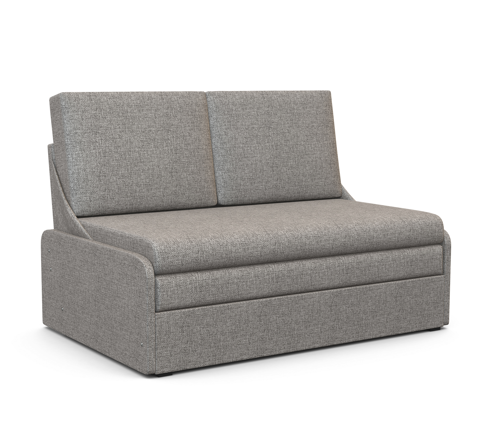 Изображение товара Диван раскладной Шарм-дизайн Уют-2 128x85 см светло-серый рогожка