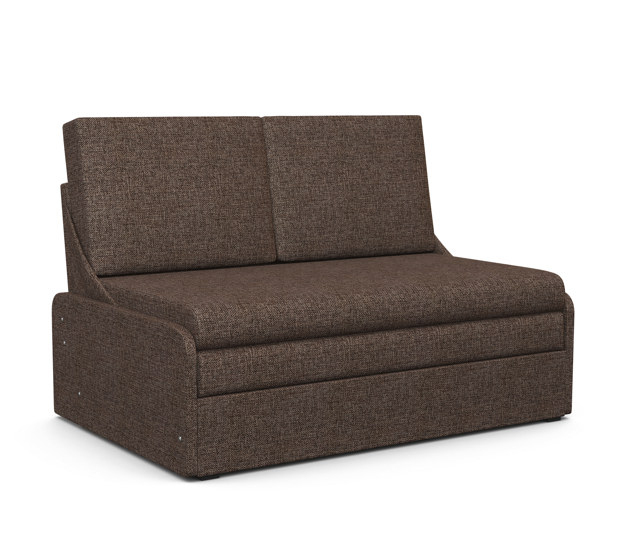 Изображение товара Диван раскладной Шарм-дизайн Уют-2 с ящиком 122х190 см коричневый